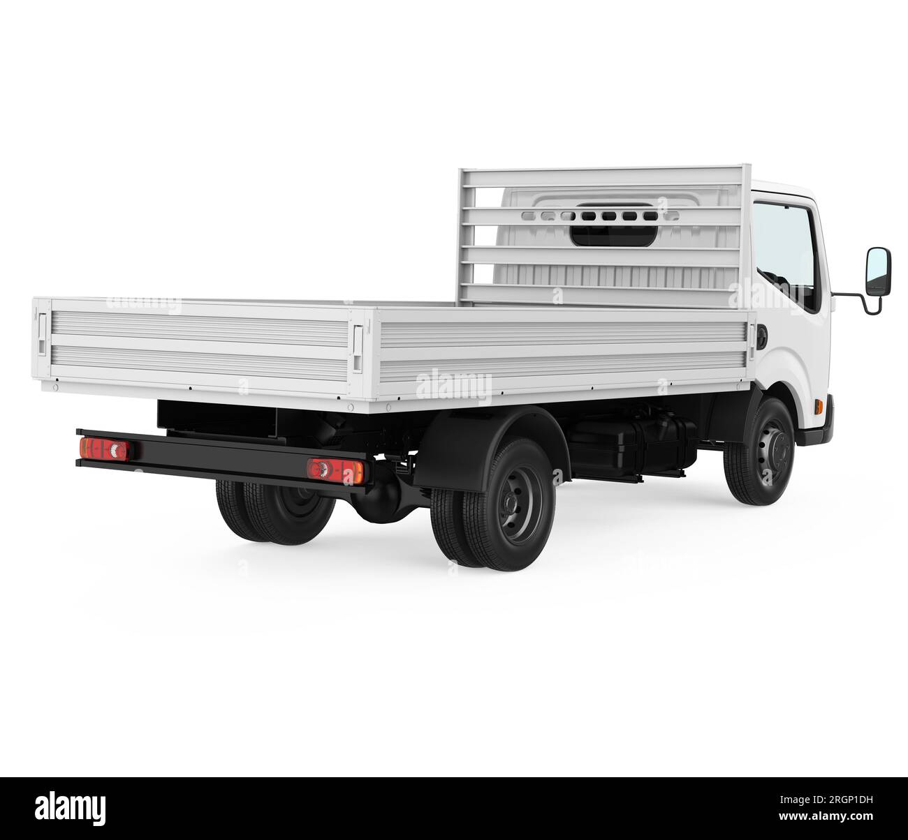 Flatbed Truck Isolated Stock Photo Alamy