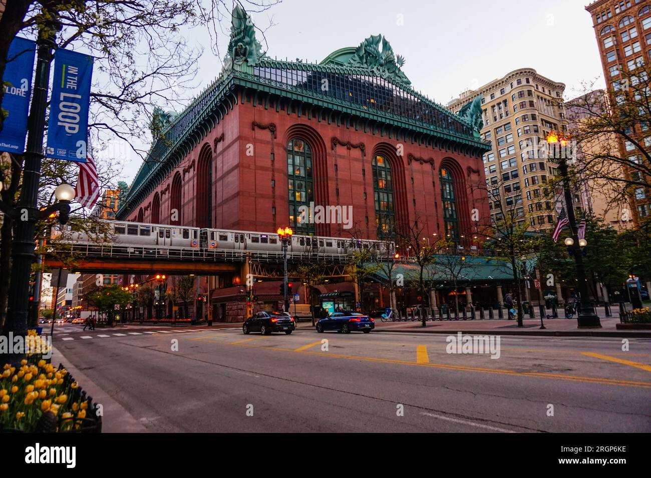 Harold washington library center chicago public library stock photo