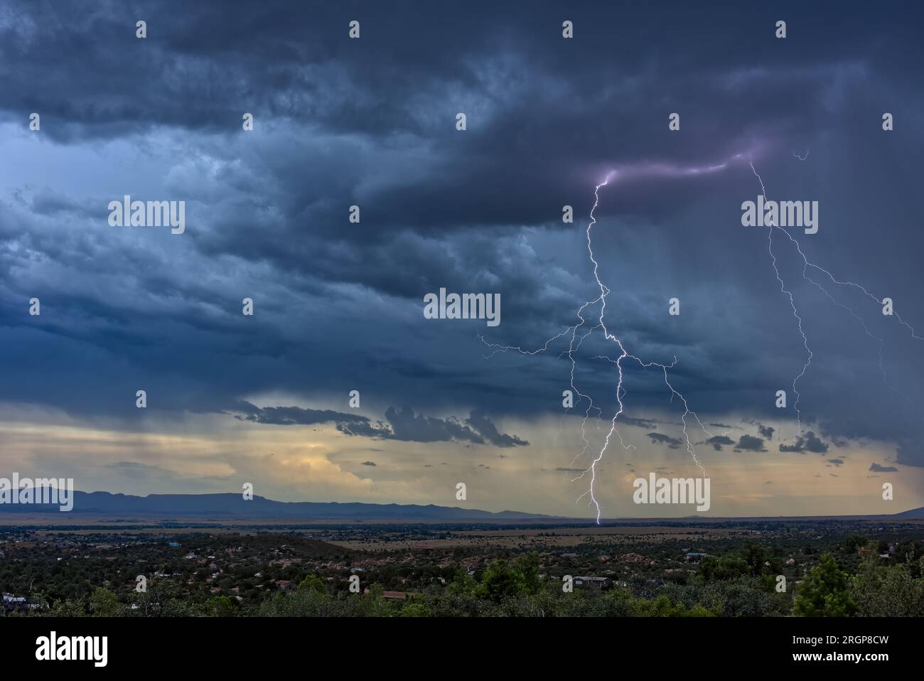 Chino Valley AZ Monsoon Storm Stock Photo