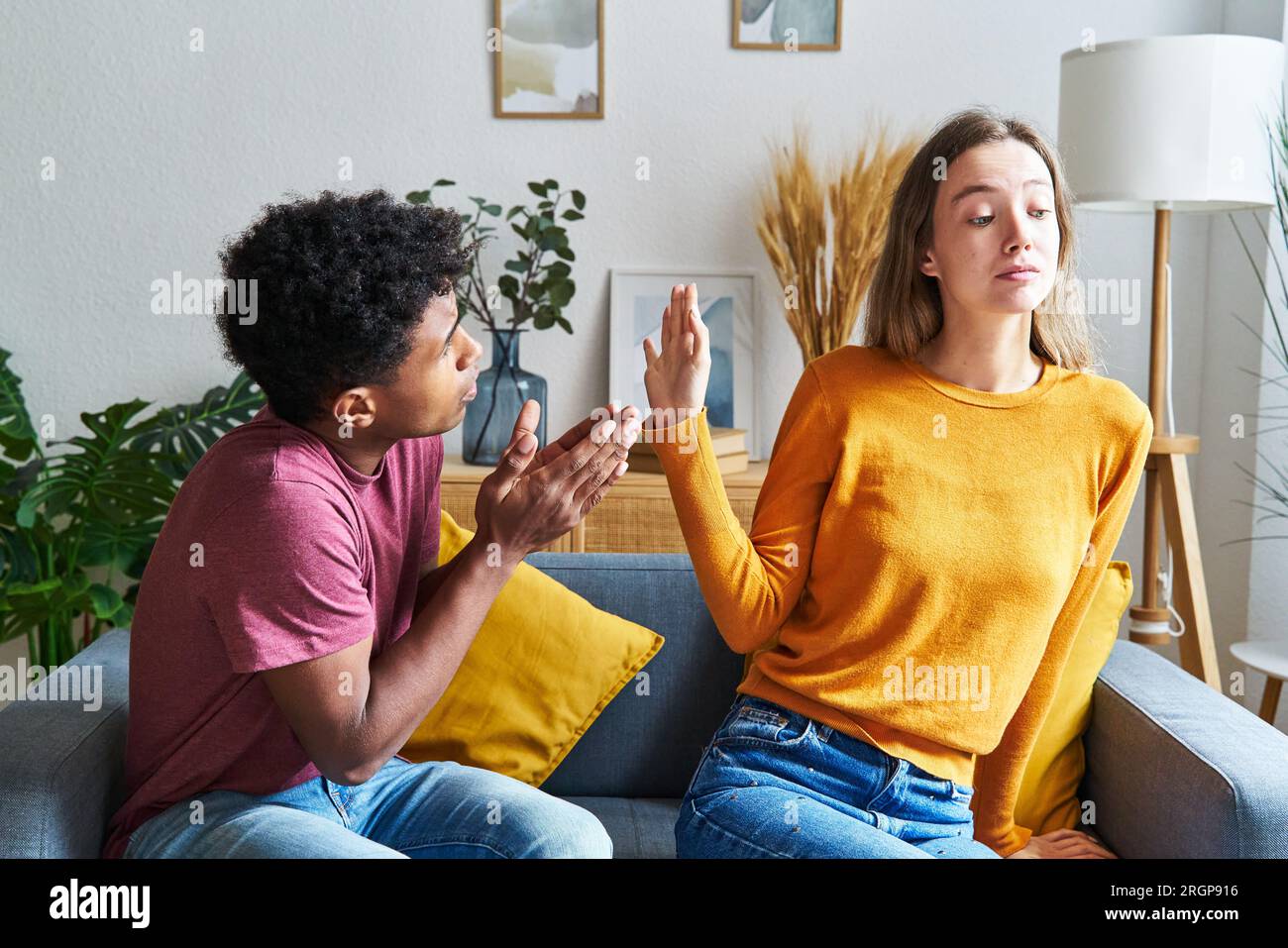 Blackskinned man begging for Stock Photo Alamy