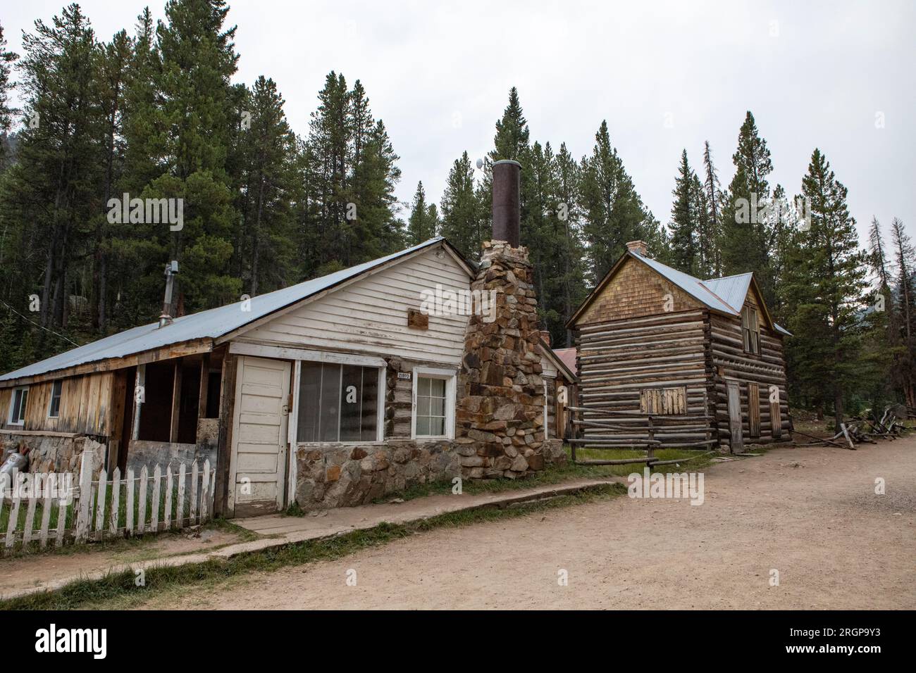 The historic ghost town of St. Elmo, Colorado Stock Photo Alamy