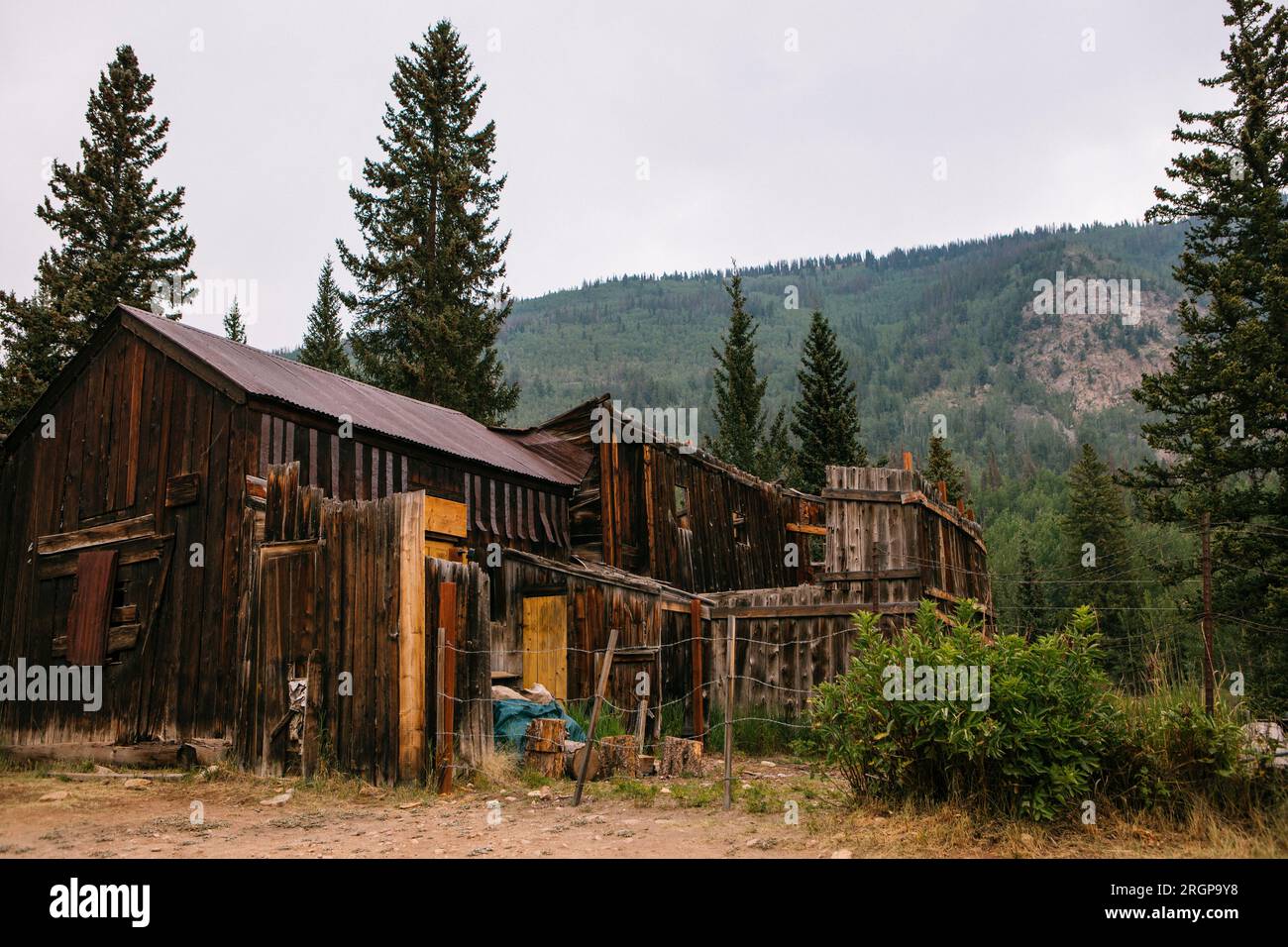 The historic ghost town of St. Elmo, CO Stock Photo Alamy