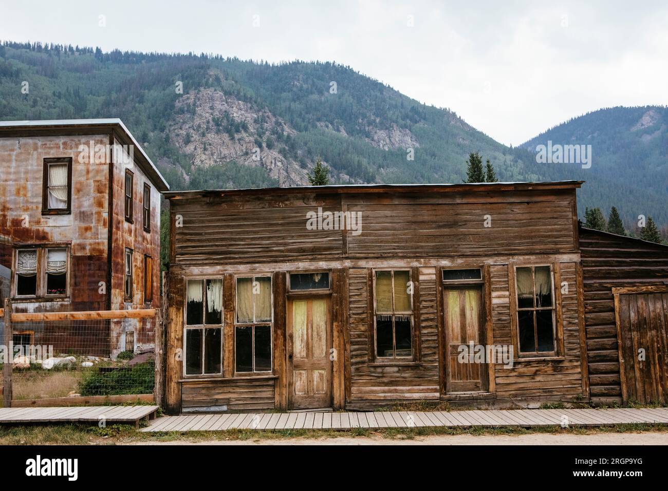 The historic ghost town of St. Elmo, CO Stock Photo Alamy