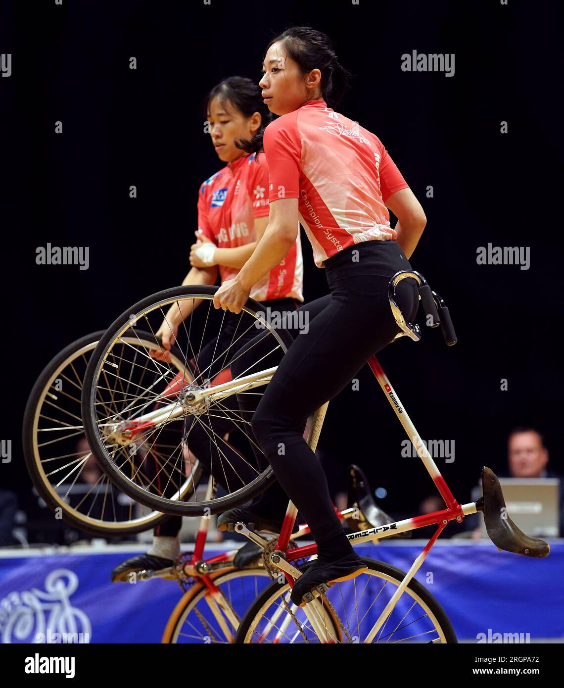 Hong Kong compete in the Women’s Elite Artistic Cycling Pair