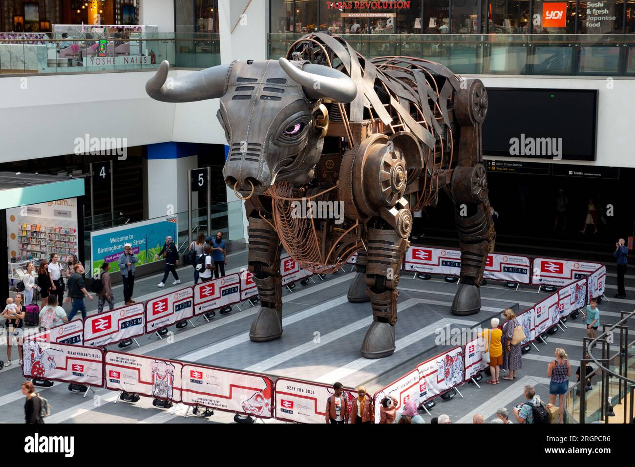 Ozzy The Bull At Grand Central New Street Station Birmingham England Ozzy The Bull At Grand Central New Street Station Birmingham England