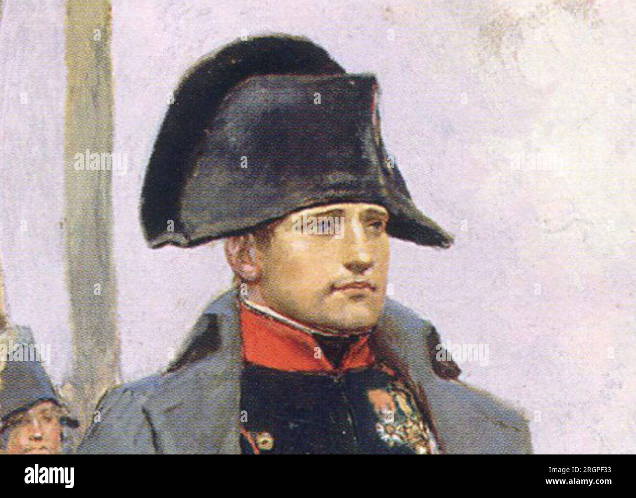 NAPOLEON BONAPARTE (1769-1821)  detail of painting by Édouard  Detaille about 1912. Stock Photo