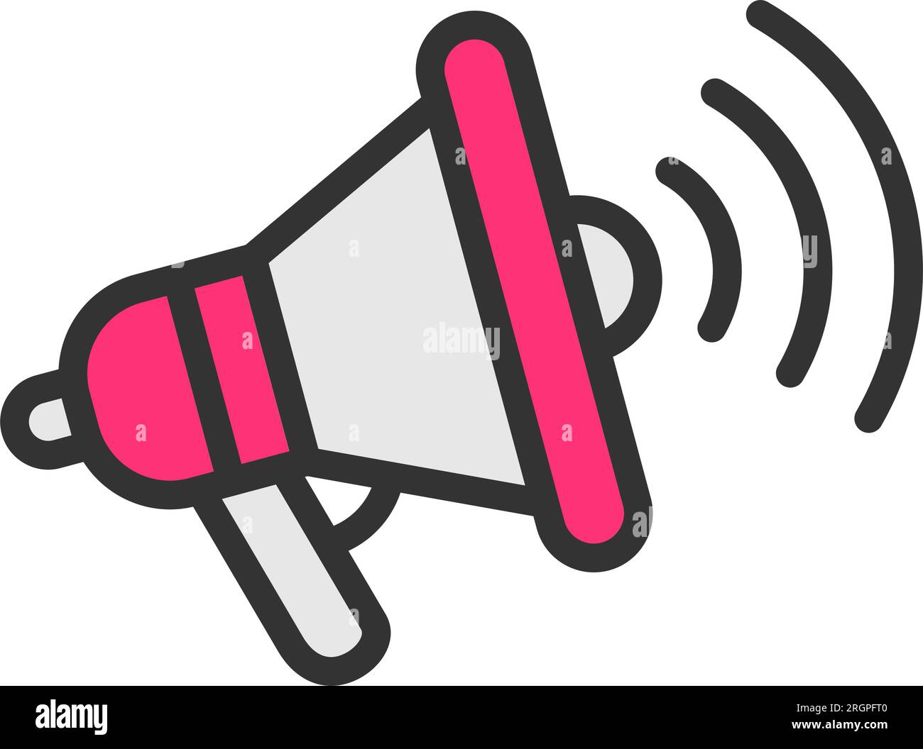Announcement Icon image. Suitable for mobile application. Stock Vector