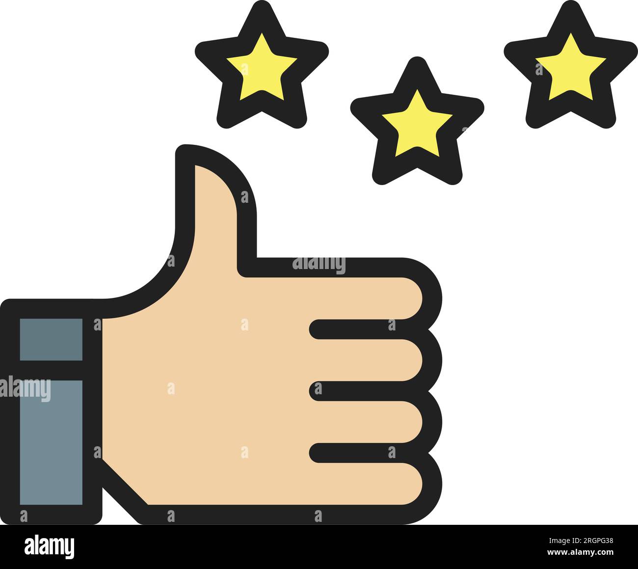 Appreciations Icon image. Suitable for mobile application. Stock Vector