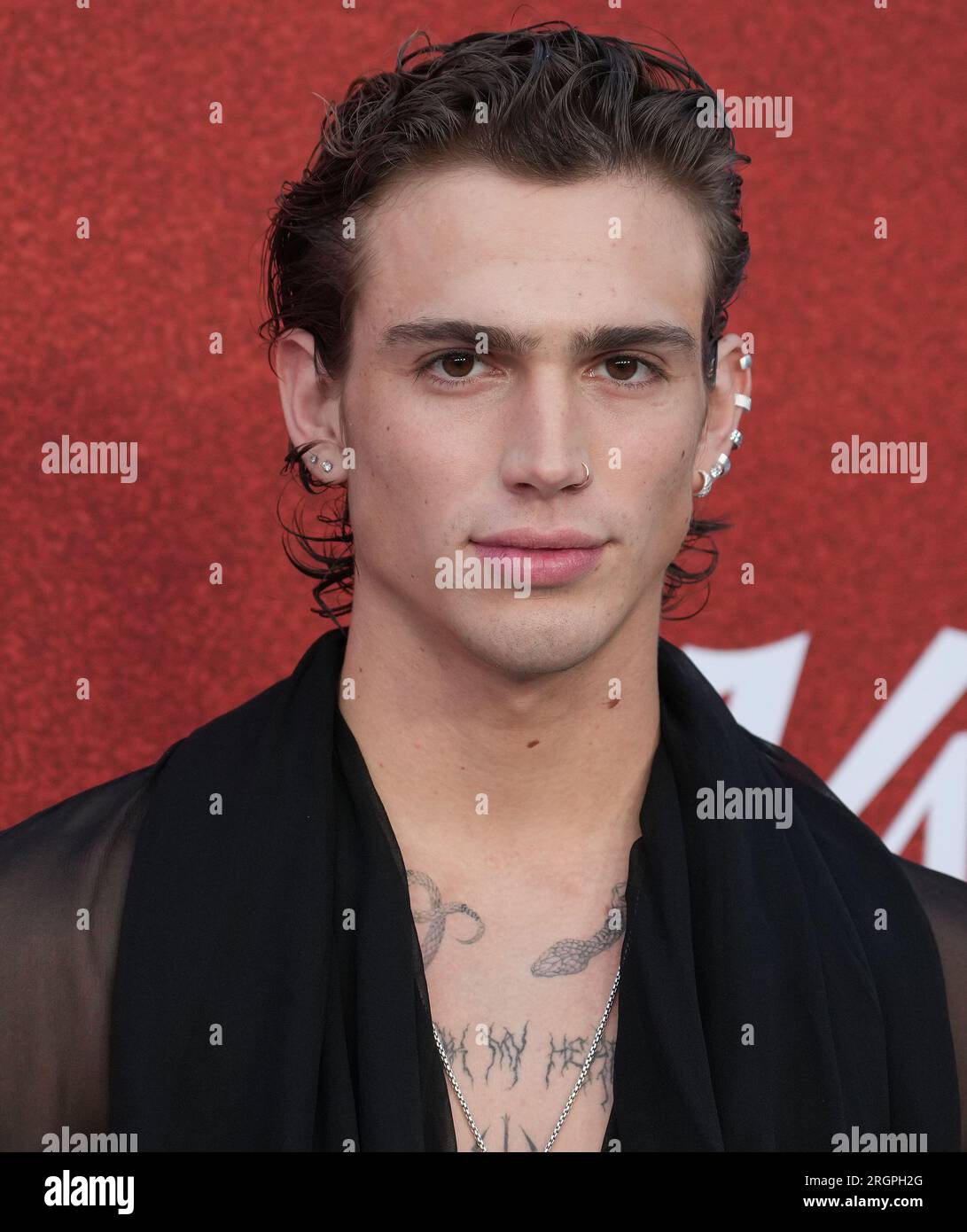 Los Angeles, USA. 10th Aug, 2023. Vinnie Hacker arrives at the Variety