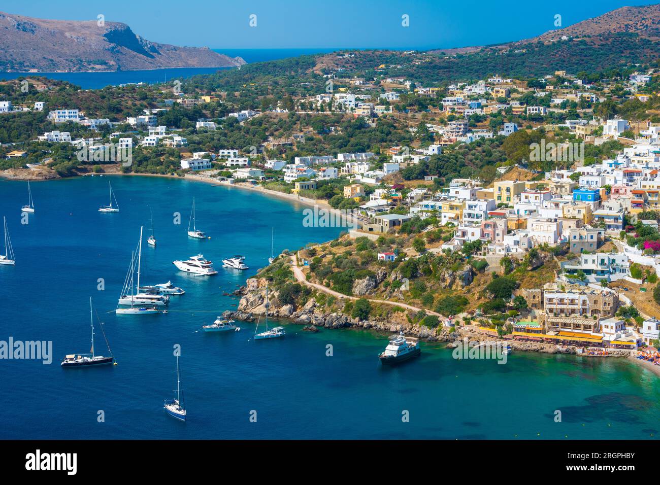 Picturesque Village Of Agia Marina Windmills And Castle Of Panteli In picturesque-village-of-agia-marina-windmills-and-castle-of-panteli-in