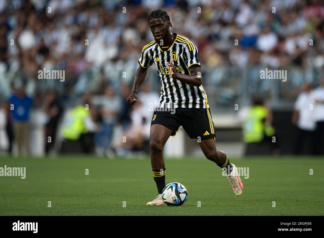 friendly football match - Juventus FC vs Juventus U23 Next Gen Samuel  Iling-Junior of Juventus and