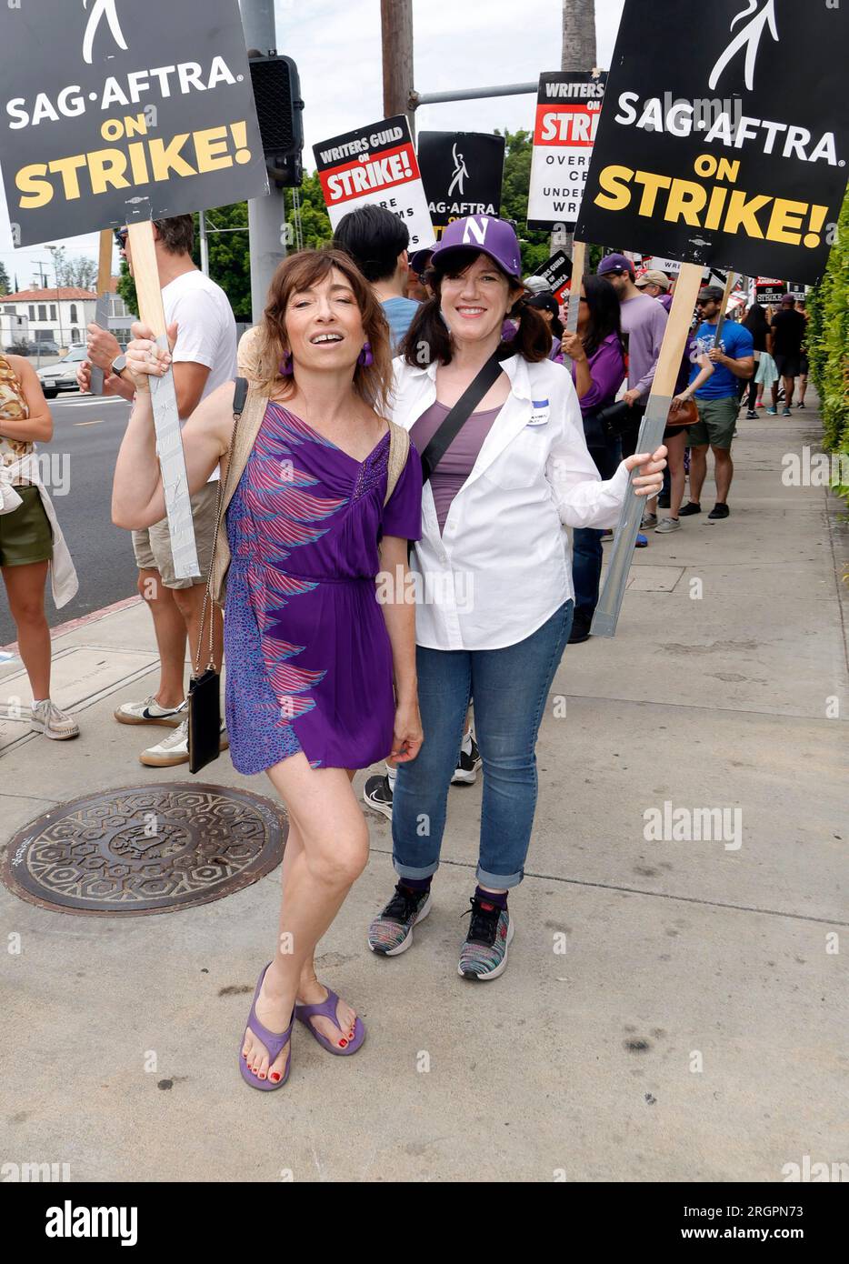 Hollywood, Ca. 10th Aug, 2023. Naomi Grossman at the SAG AFTRA-WGA