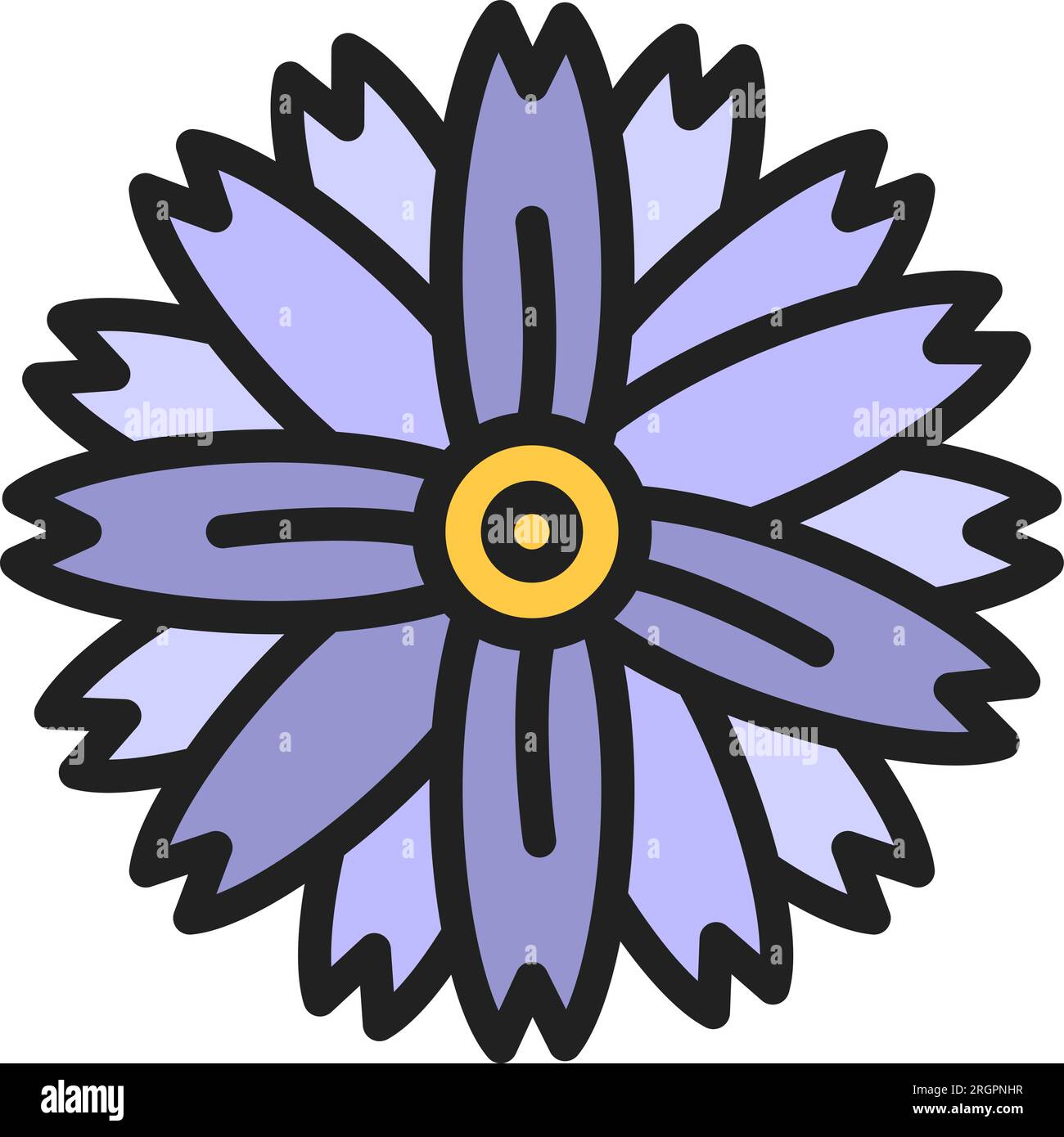 On chamomile flower Stock Vector Images - Alamy