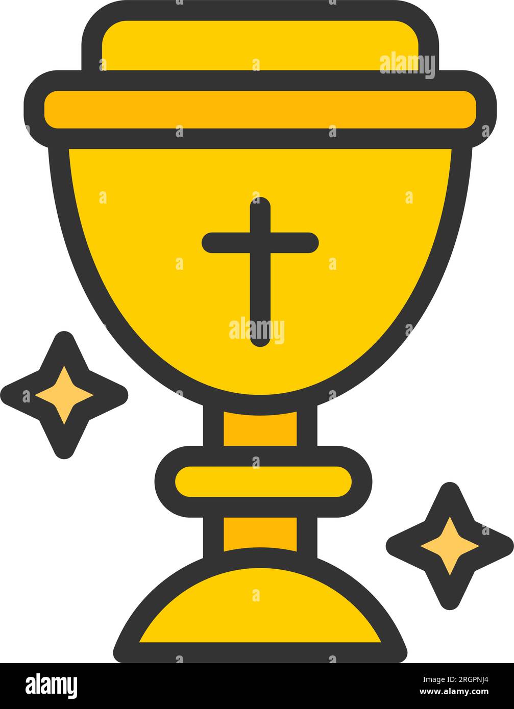 Chalice Icon Image. Stock Vector