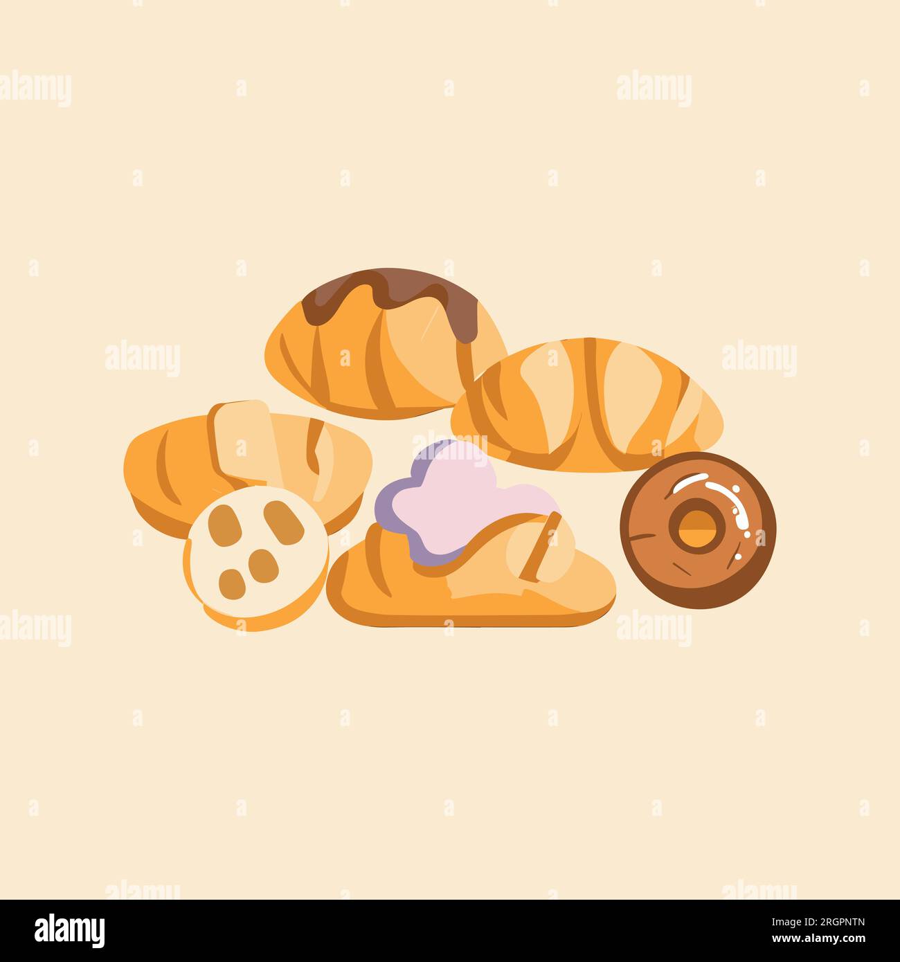 Bakery products vector illustration design Stock Vector