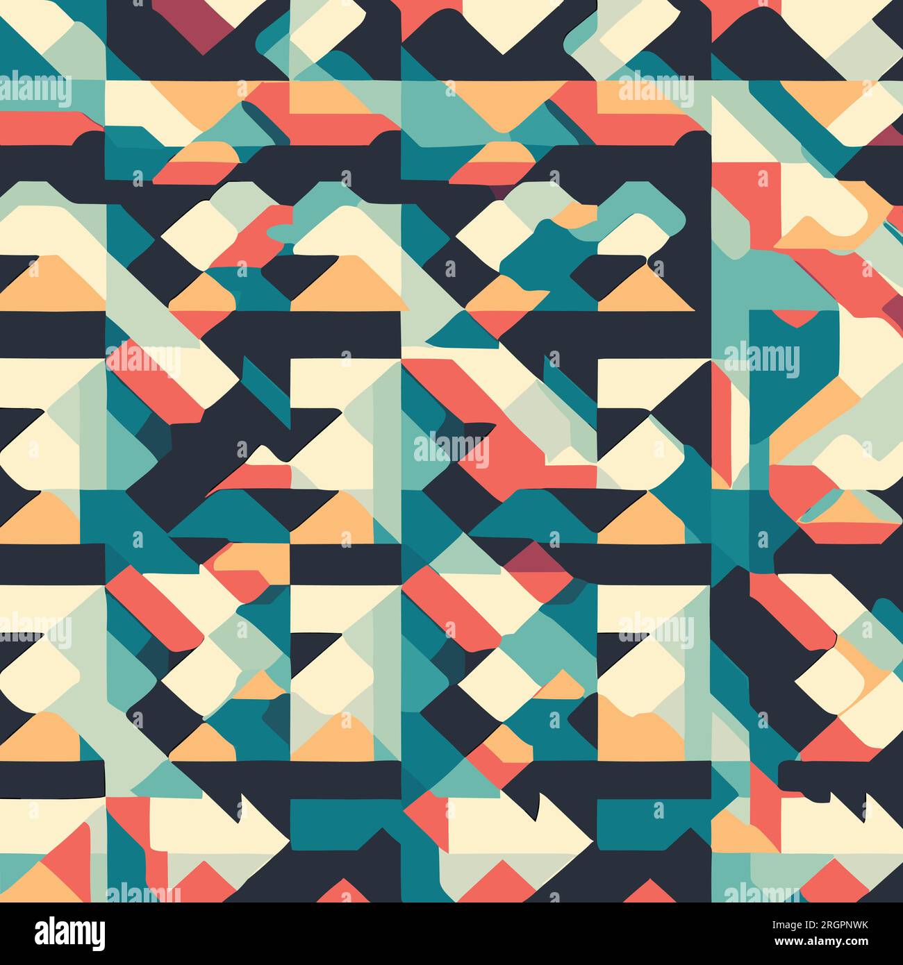 Abstract geometric colorful pattern vector design Stock Vector