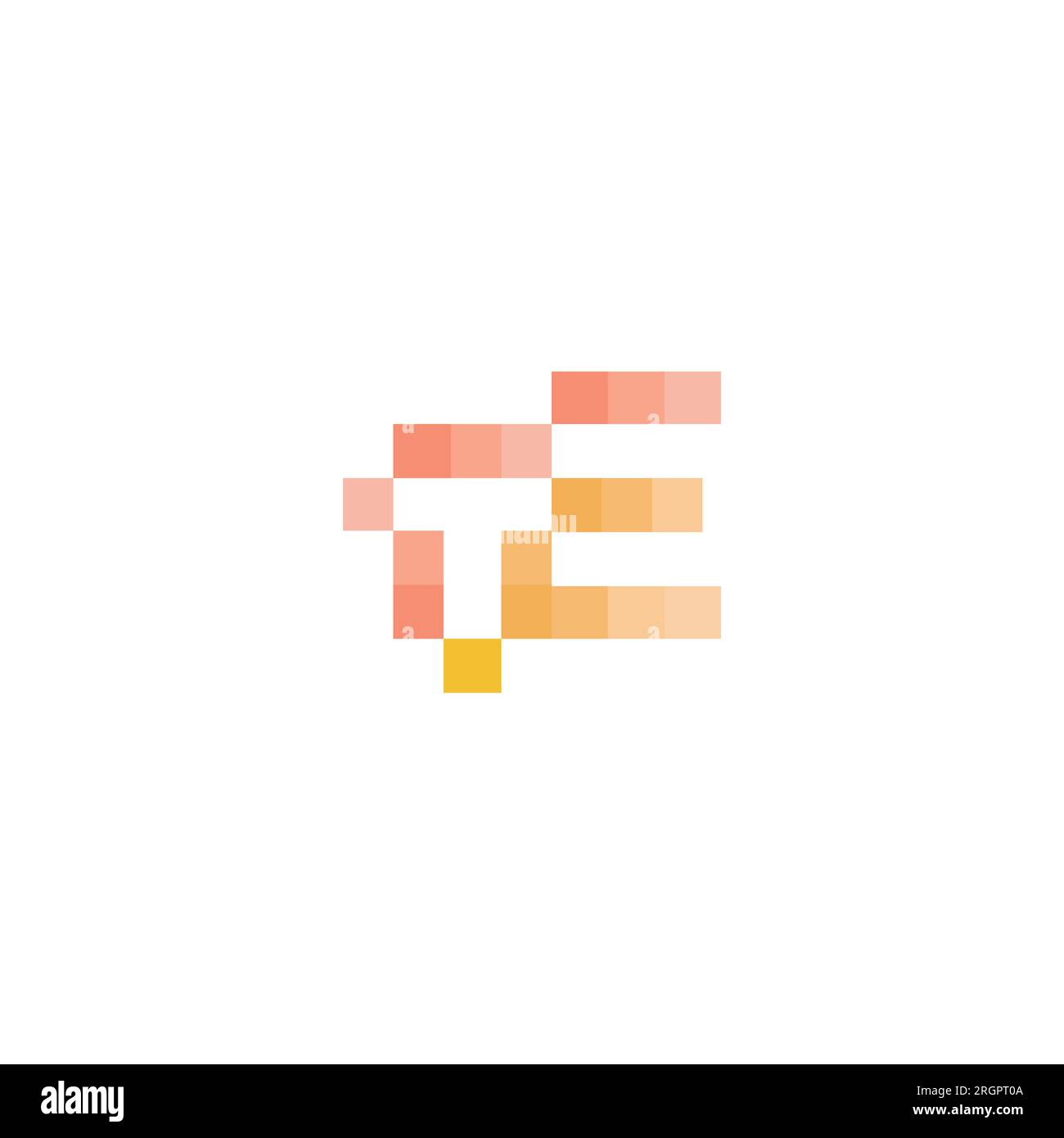 Alphabet letters Initials Monogram logo ET, TE, E and T Stock Vector