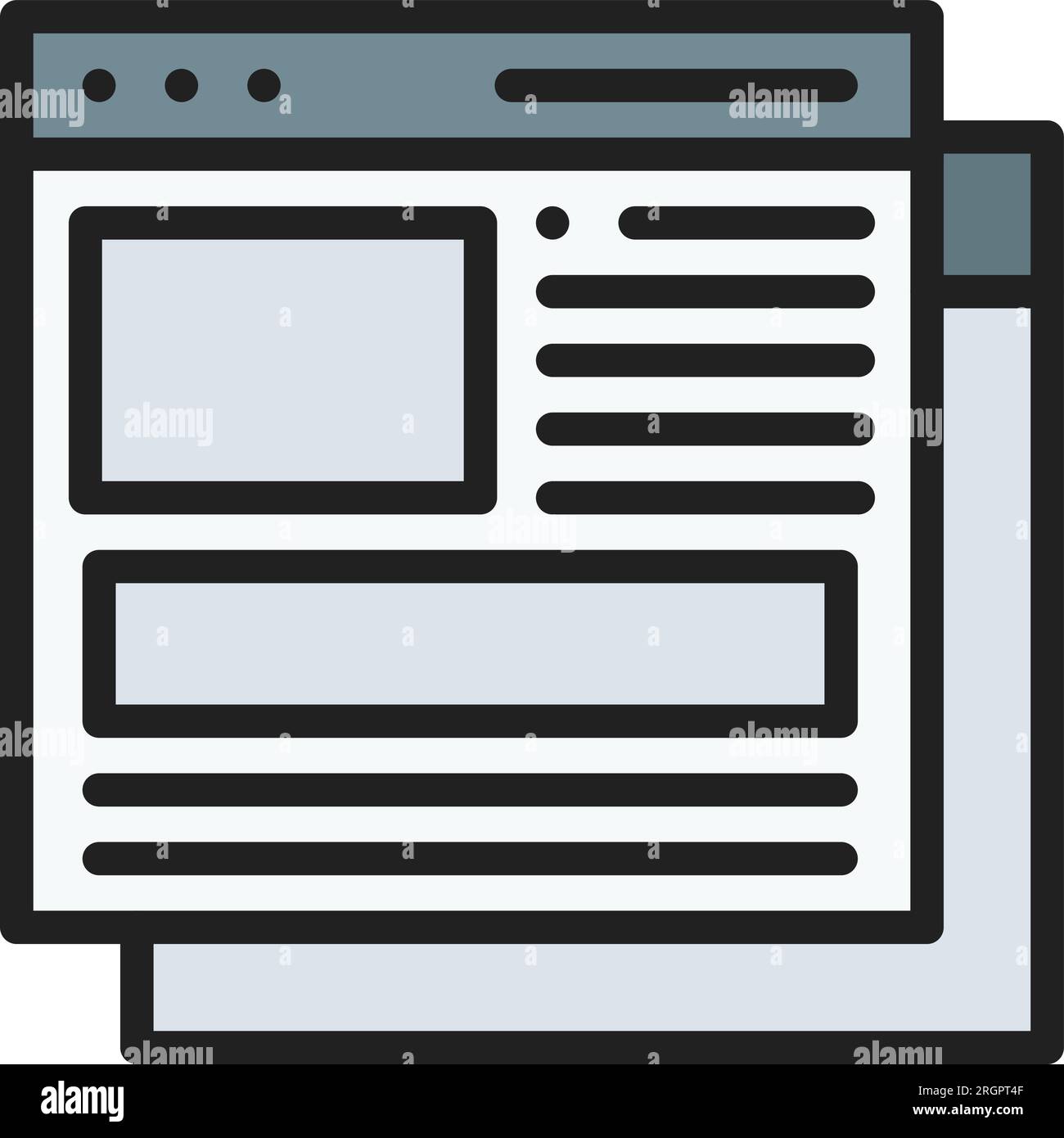 Content Icon image. Suitable for mobile application. Stock Vector