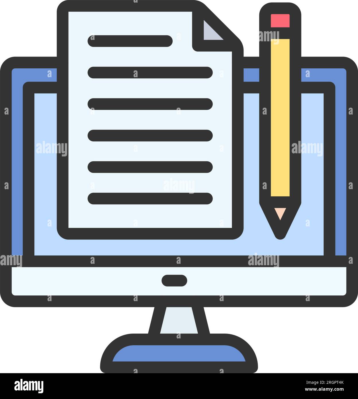 Content Creator Icon image. Suitable for mobile application. Stock Vector