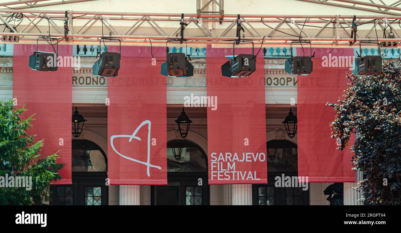 National theatre is ready for Sarajevo FIlm Festival 2023 Stock Photo
