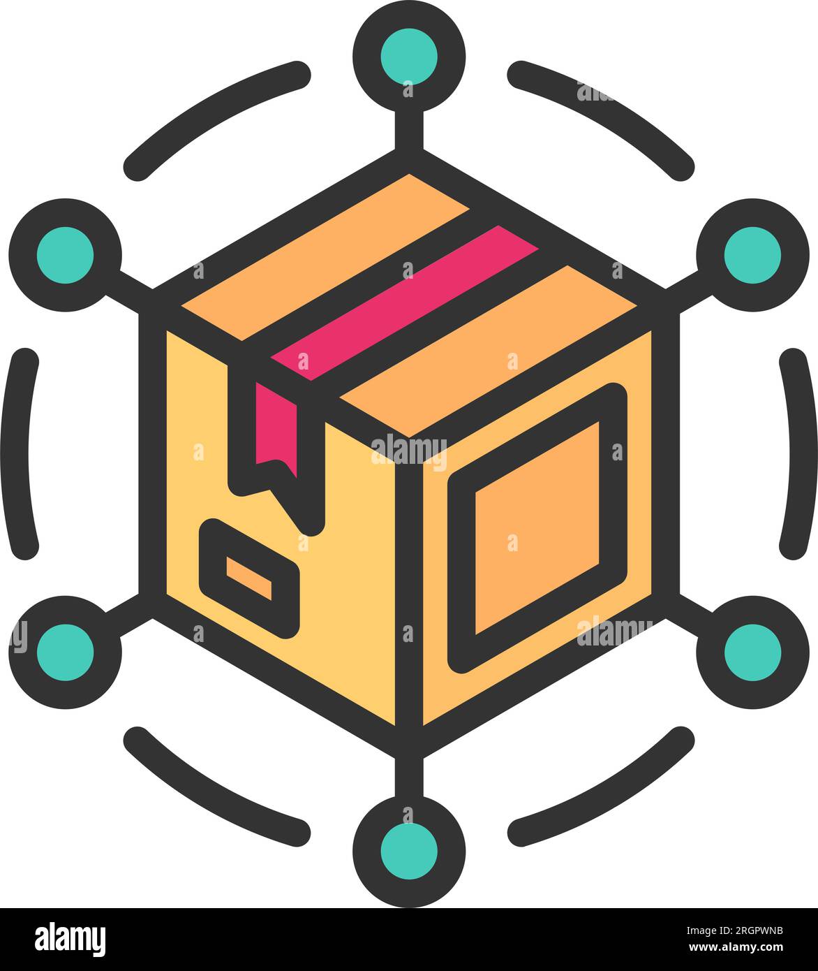 Distribution Icon image. Suitable for mobile application Stock Vector ...