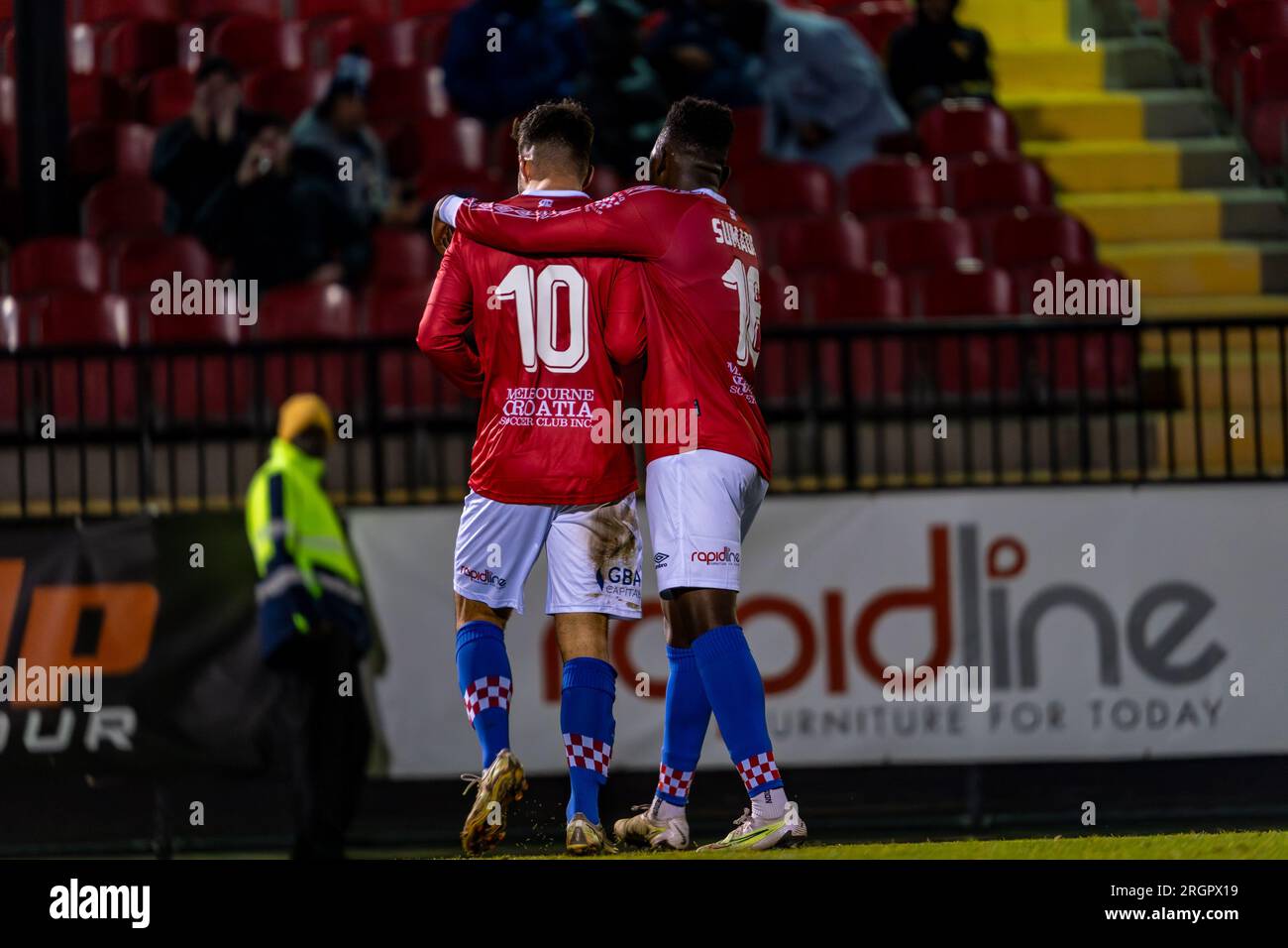 10 August 2023. Melbourne Knights Football Club, Victoria, Australia