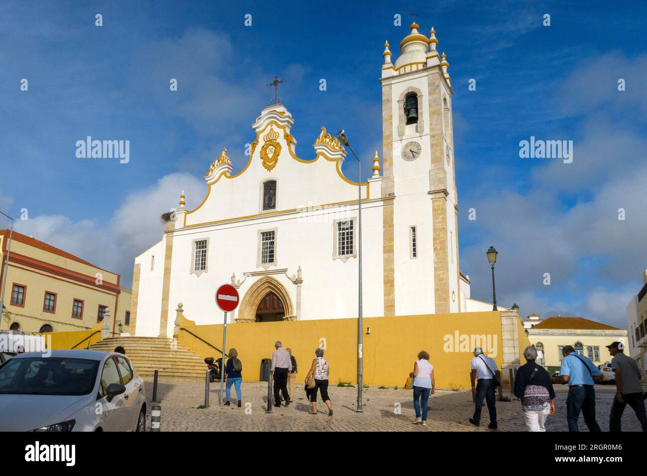 Portimao main church Igreja de Nossa Senhora da Conceição, Portimão, The Algarve, Portugal, Europe Stock Photo