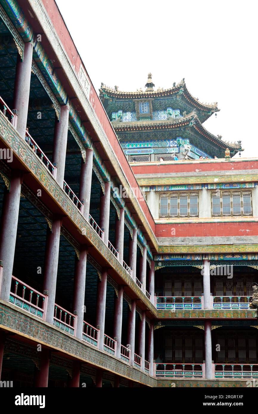 Tibetan Architecture in Putuo Temple of cases, Chengde, Mountain Resort, north china Stock Photo