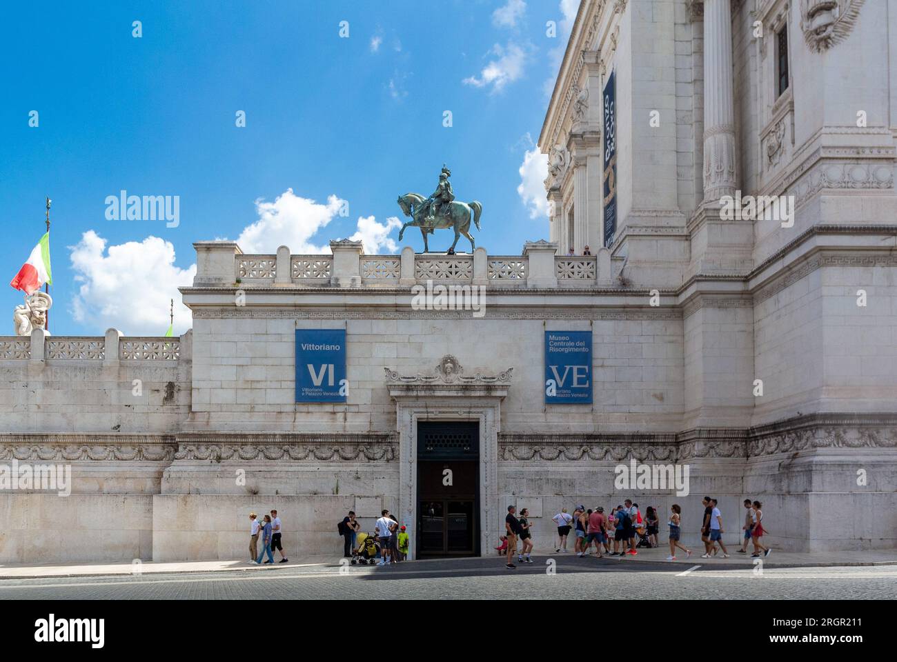 Rome, Lazio, Italy, Museo Centrale del Risorgimento, (Central Museum of the Risorgimento)  is an exhibition space dedicated to the Risorgimento era. Stock Photo