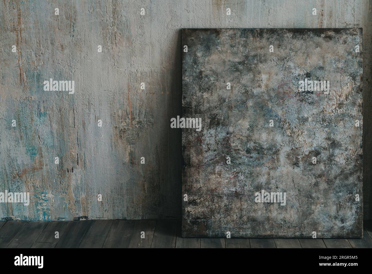Blank canvas in art studio Stock Photo Alamy