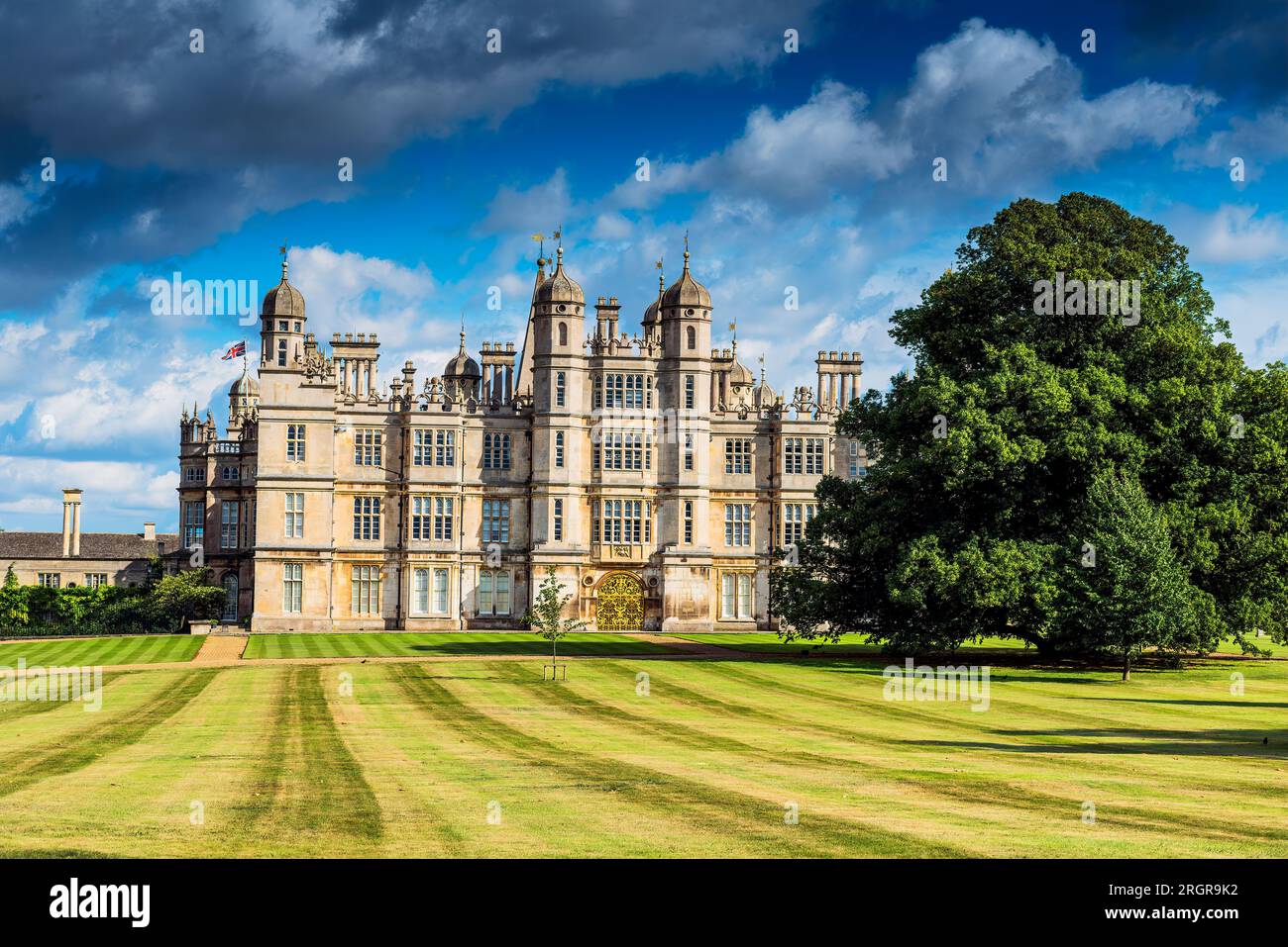 Burghley House Stamford UK Stock Photo Alamy