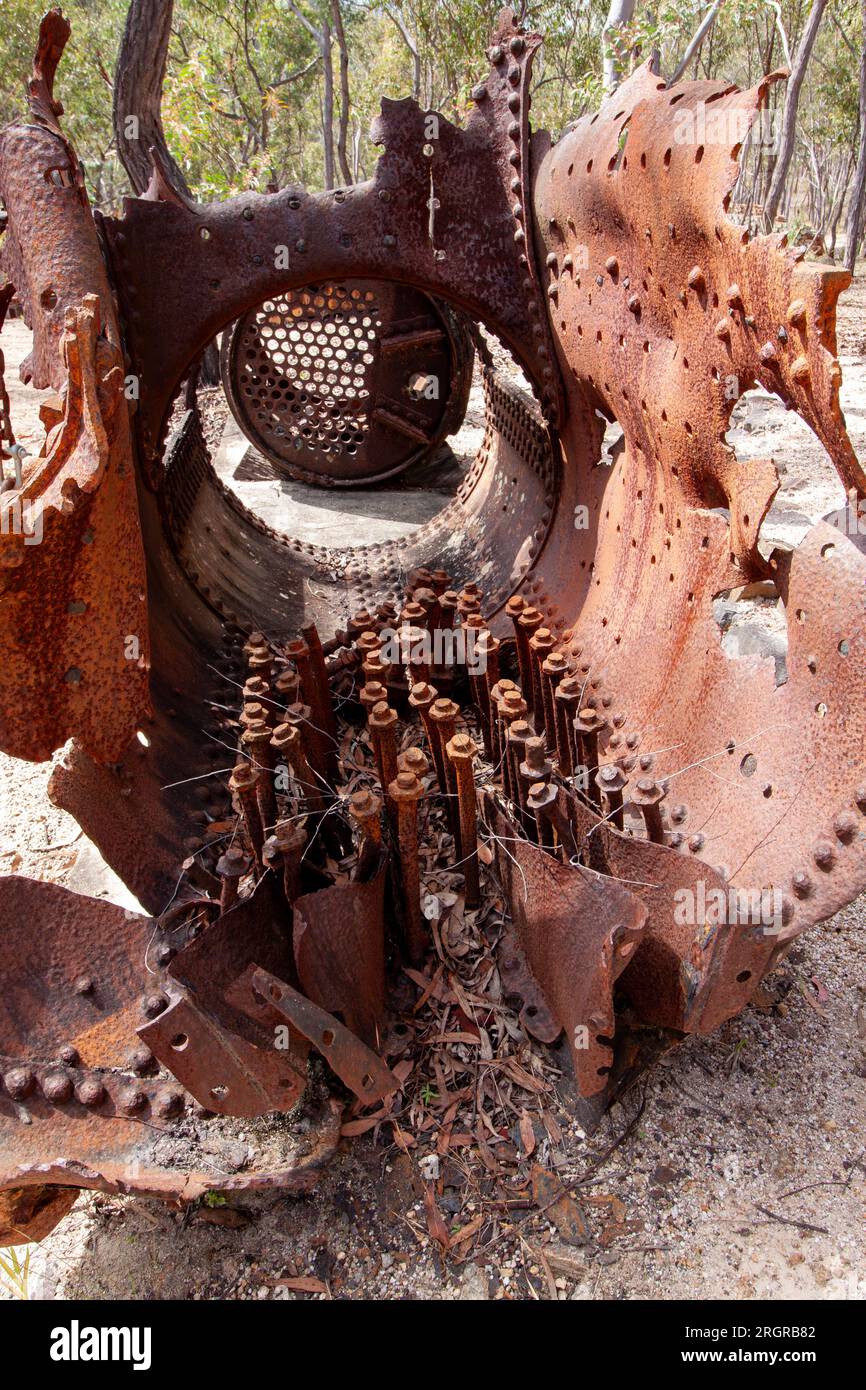 Exploded Boiler, Steam explosion, Herberton, Australia Stock Photo Alamy