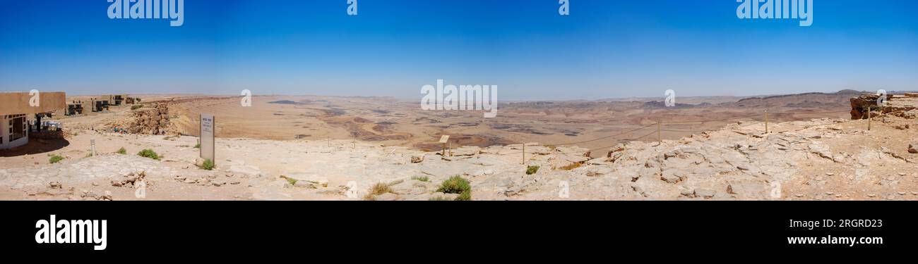Maktesh Ramon Desertic landscape Stock Photo