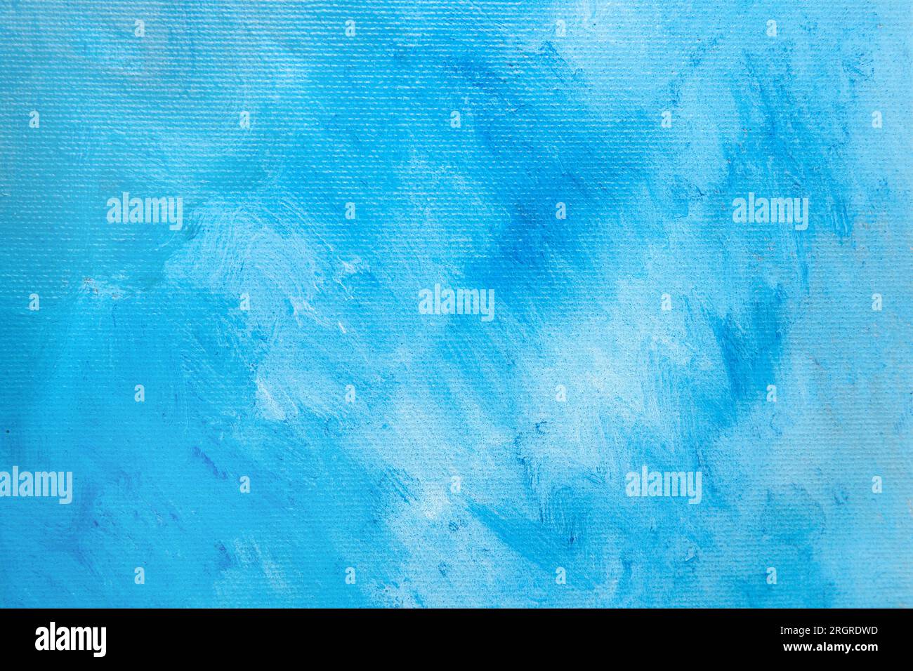 Blue abstract oil painted background, brush texture with copy space for ...