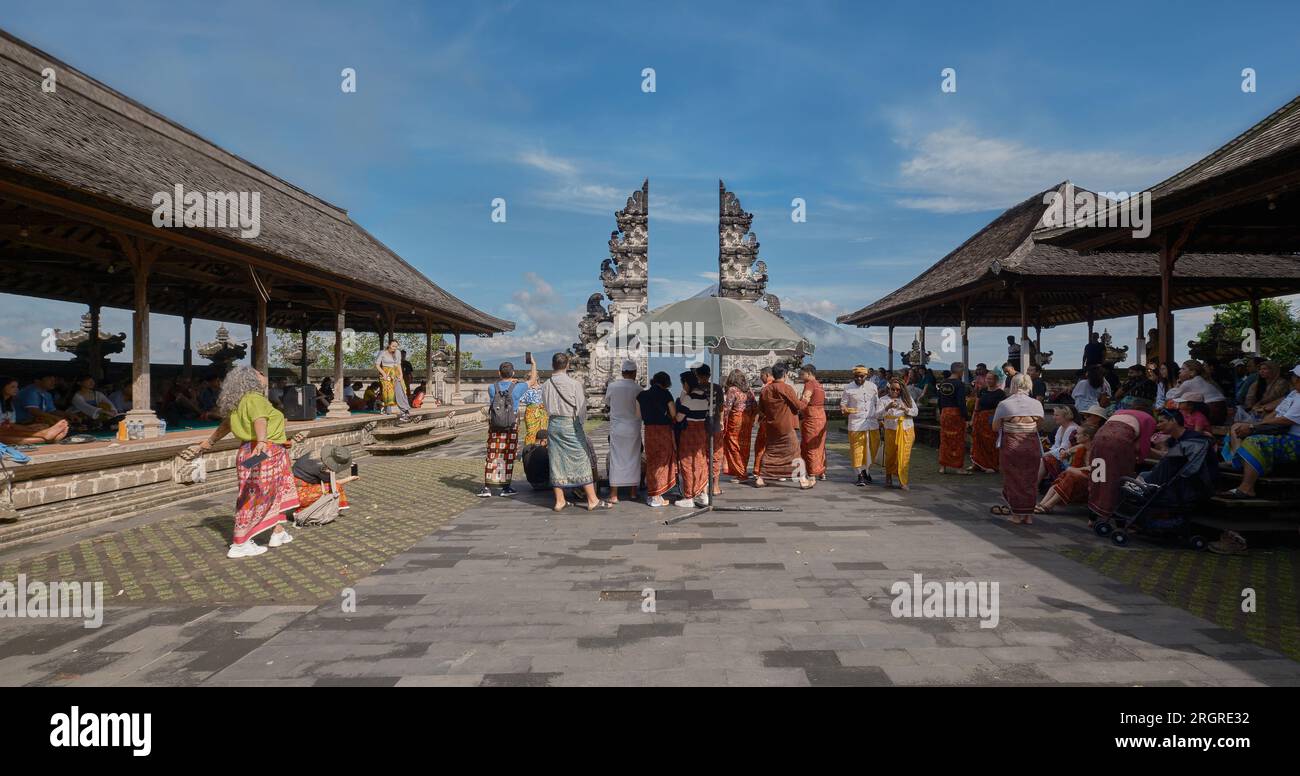 Gate of Heaven Lempuyang Temple in Karangasem Regency, Bali indonesia
