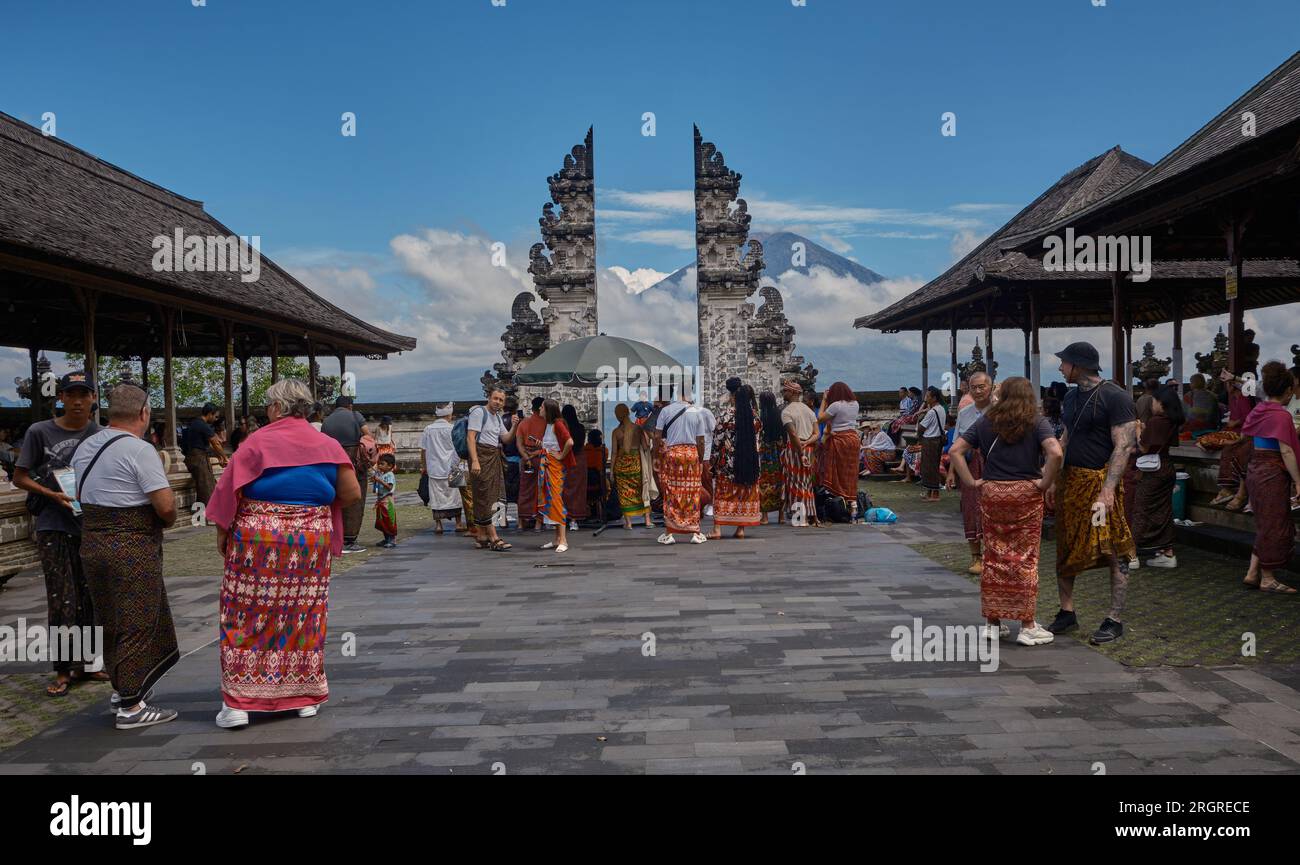 Gate of Heaven Lempuyang Temple in Karangasem Regency, Bali indonesia