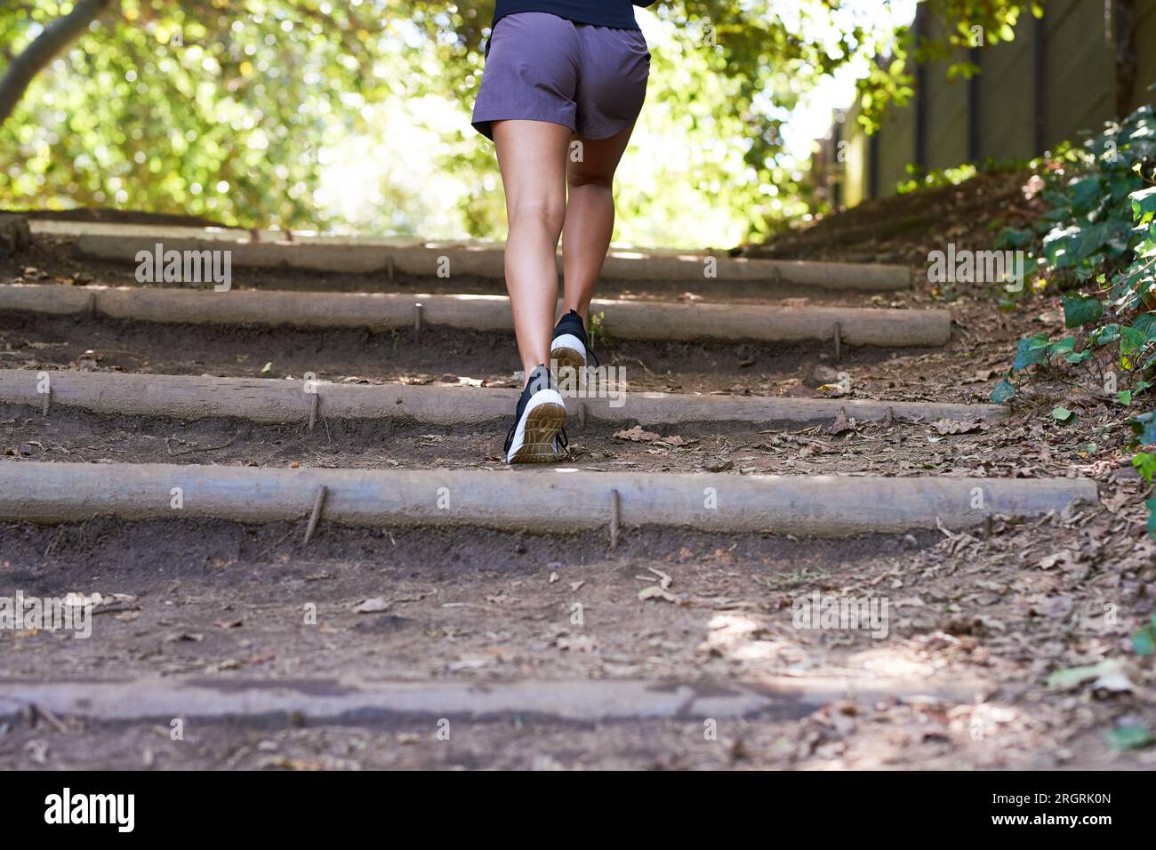 Trail fitness outdoors active view hi-res stock photography and images ...