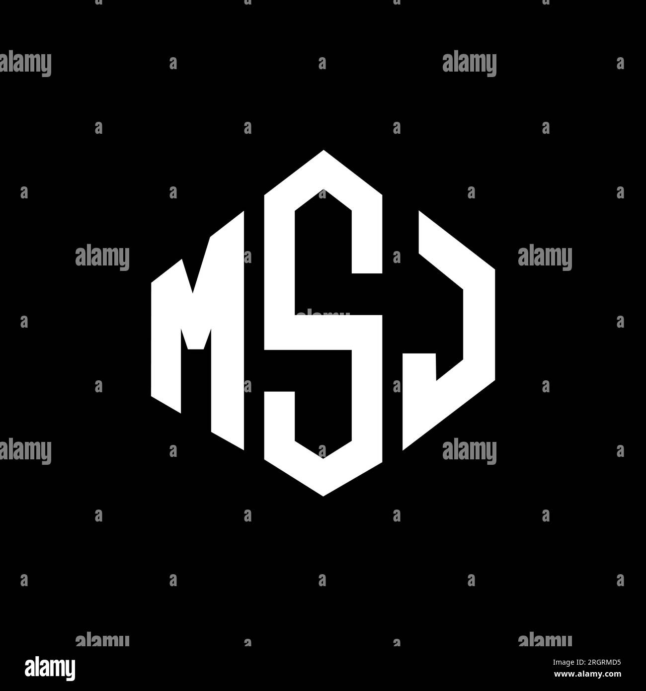 MSJ letter logo design with polygon shape MSJ polygon and cube shape MSJ letter logo design with polygon shape MSJ polygon and cube shape