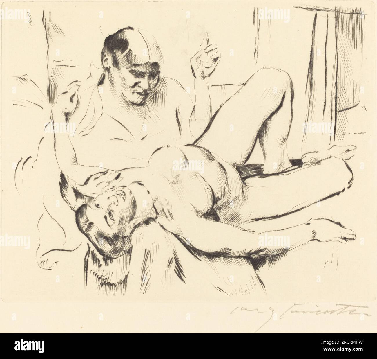 Prophecy (Weissagung) 1914 by Lovis Corinth Stock Photo