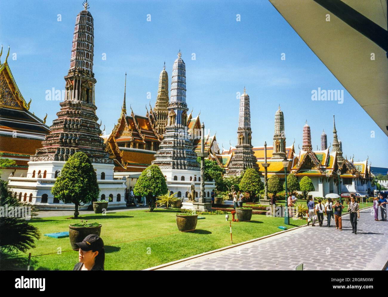 BANGKOK Thailand Royal Grand Palace och Wat Phra Kaeo Stock Photo