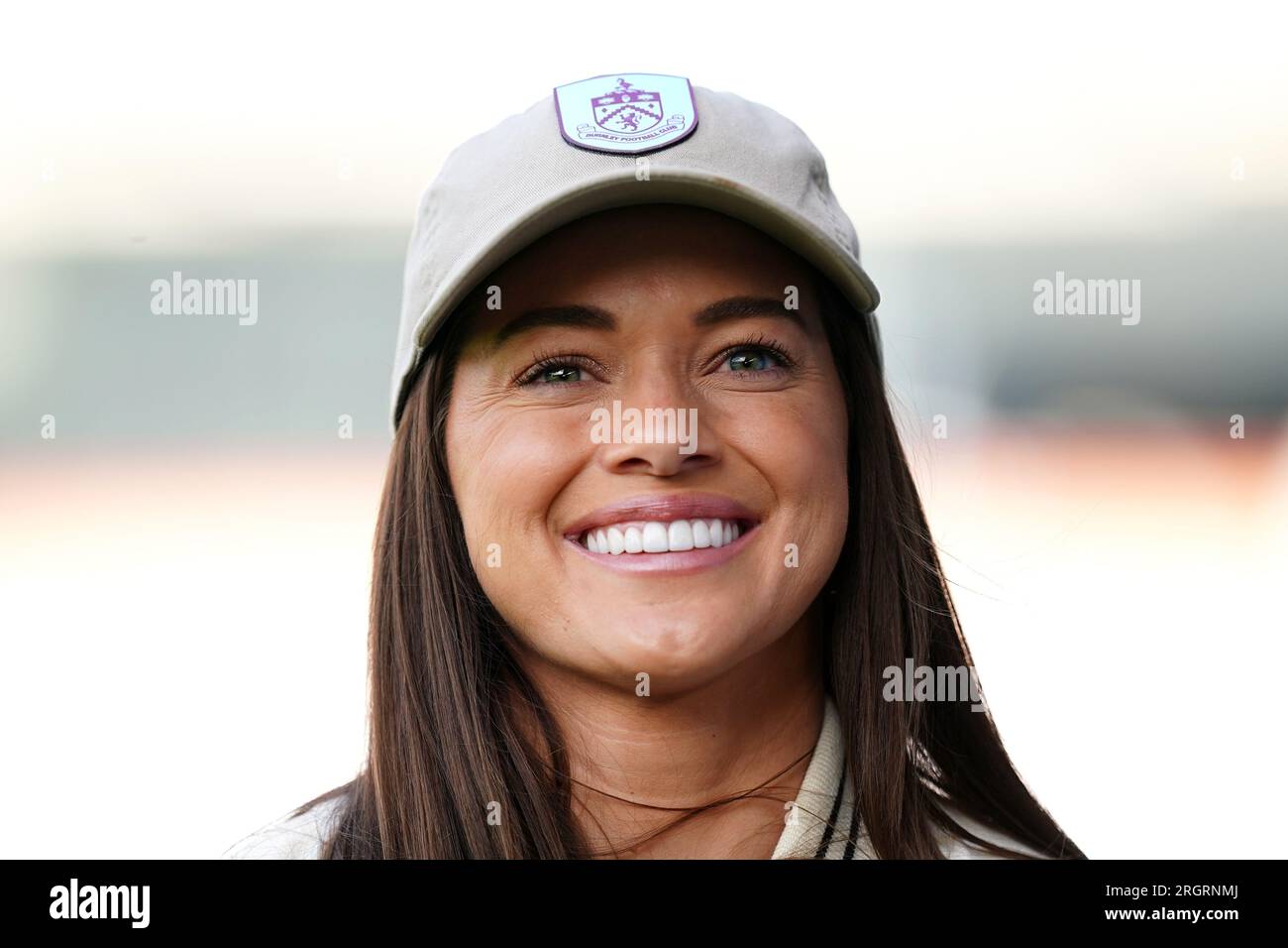 Burnley investor and wife of former NFL player JJ Watt, Kealia Ohai Watt before the Premier League match at Turf Moor, Burnley. Picture date: Friday August 11, 2023. Stock Photo