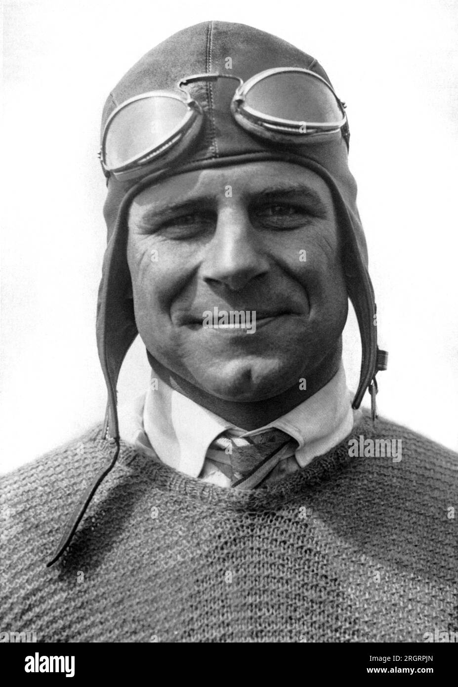 Dayton, Ohio:  October 23, 1925 U.S. Army pilot Lieut. James H. Doolittle of McCook Field in Dayton will race in the Schneider Cup races tomorrow at Baltimore. Stock Photo