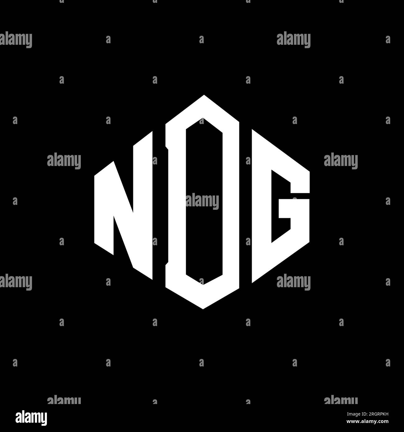 NDG letter logo design with polygon shape. NDG polygon and cube shape
