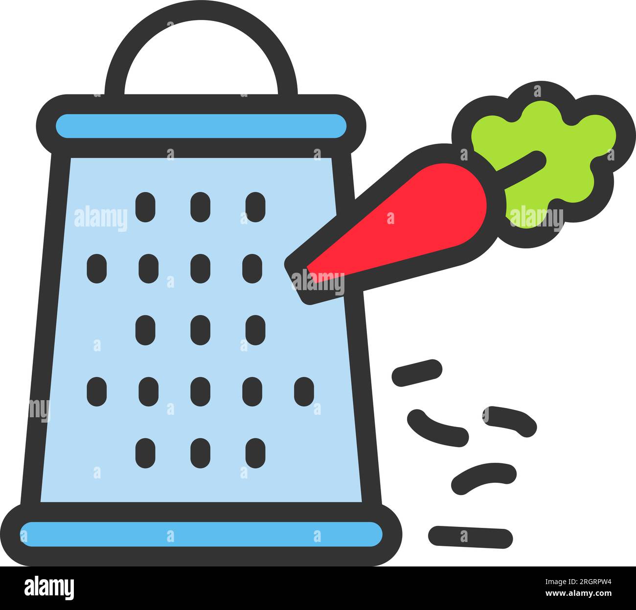 Grater Icon image. Suitable for mobile application. Stock Vector