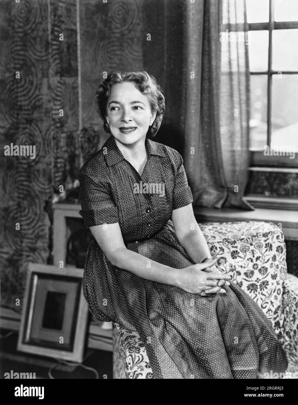 Hollywood, California:  September 23, 1954 First lady of the stage Helen Hayes stars in 'What Every Woman Knows' at the Huntington Hartford theatre. Stock Photo