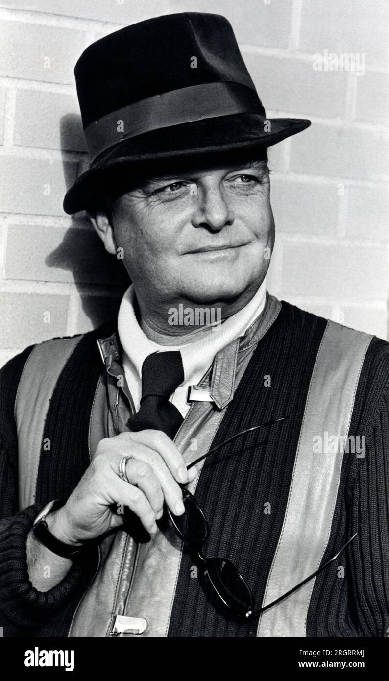 United States, 1974 A portrait of the fashionable and noted author and film director Truman Capote. Stock Photo