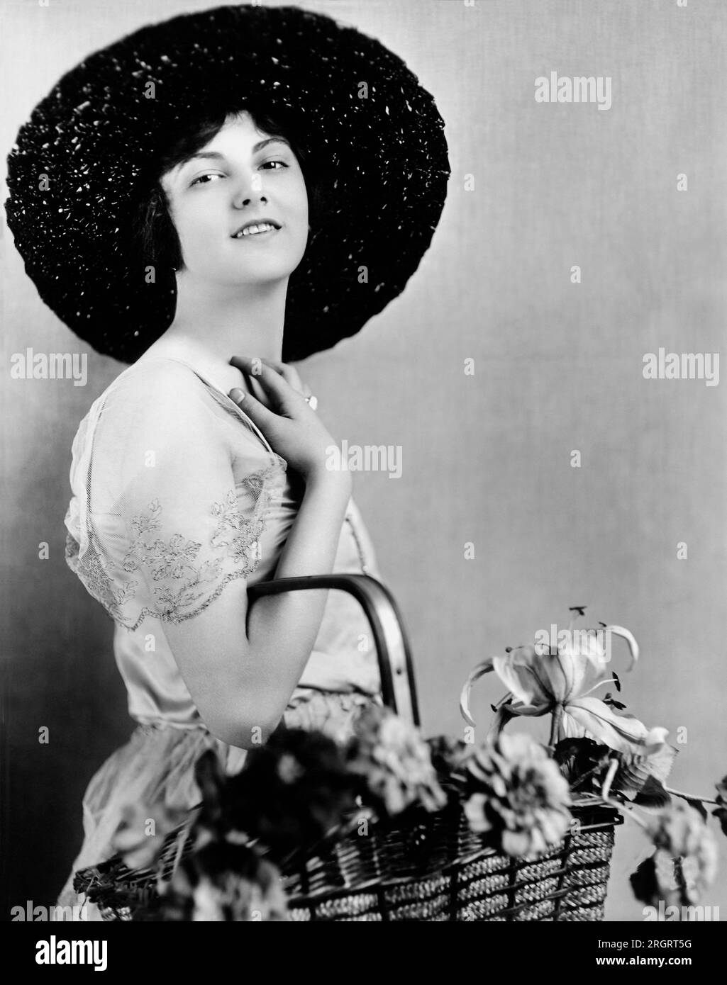 Hollywood, California: c. 1920 A portrait of actress Barbara Bedford