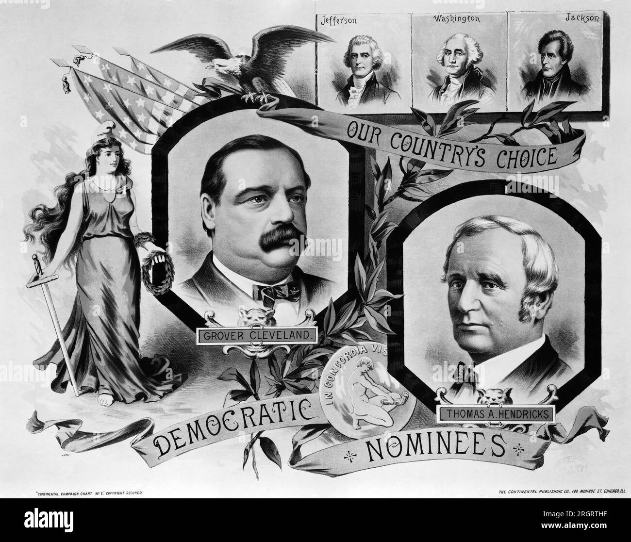 Hood's Sarsaparilla Campaign Card for Grover Cleveland's Presidential run of 1884