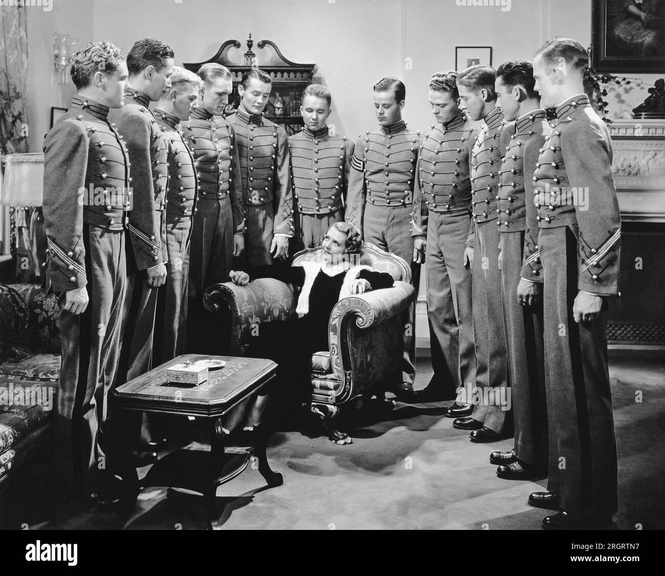 Hollywood, California:  1934 Actress, dancer and singer Ruby Keeler in the 1934 First National film 'Flirtation Walk'. Stock Photo