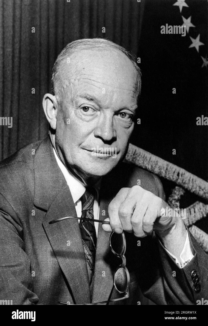 Washington, D.C.:  1953 Portrait of President Dwight D. Eisenhower Stock Photo